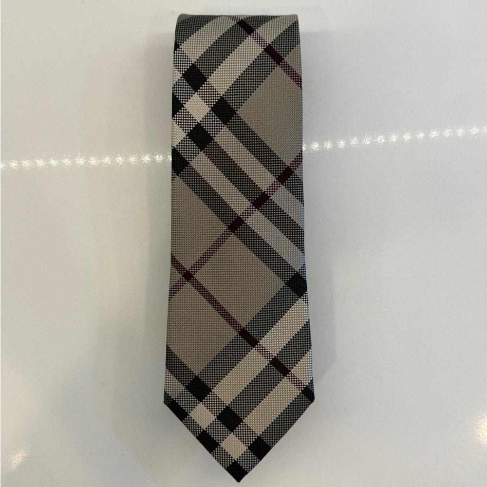 Burberry Tie - LIKE NEW - Silk Plaid Neck Tie